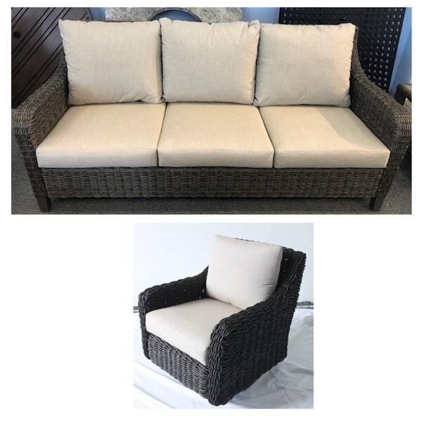 Living Accents Rochdale Wicker Sofa ACE21040T Zoro